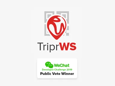 TriprWS logo, WeChat Developer Challenge 2019 Public Vote Winner