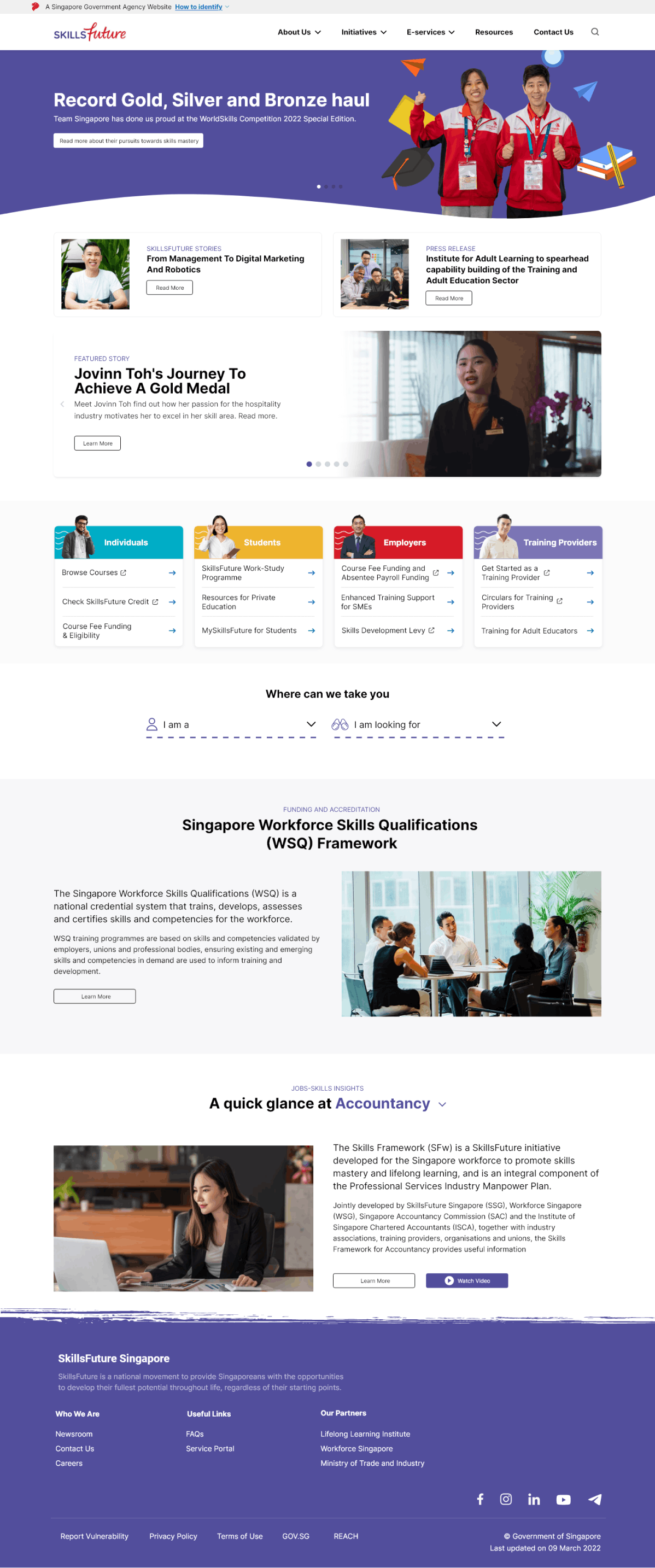 SkillsFuture Landing